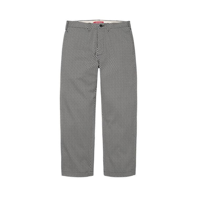 Supreme Chino Pant White Checkerboard - Im Your Wardrobe