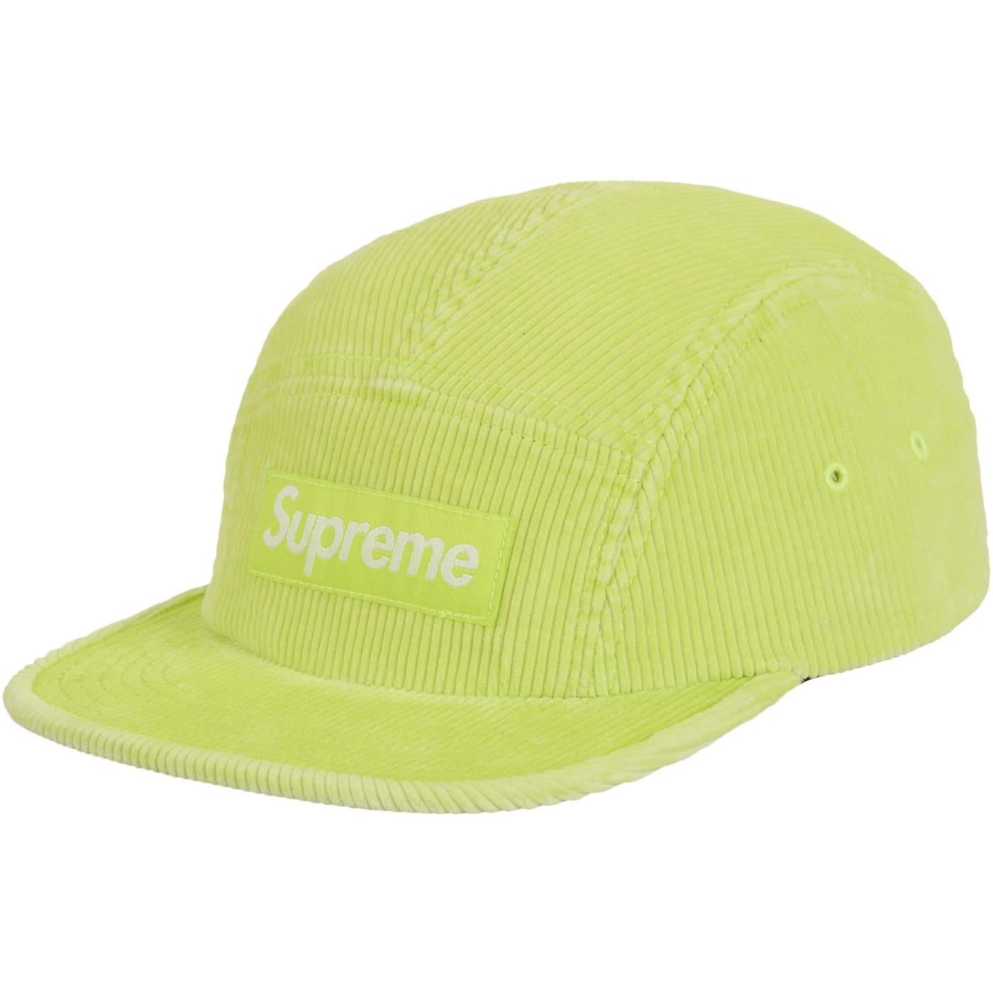 Supreme Corduroy Camp Cap (SS25) Bright Green - Im Your Wardrobe