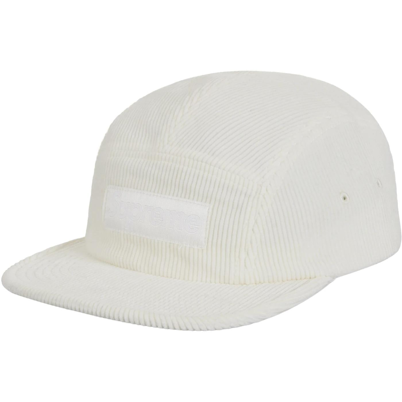 Supreme Corduroy Camp Cap (SS25) White - Im Your Wardrobe