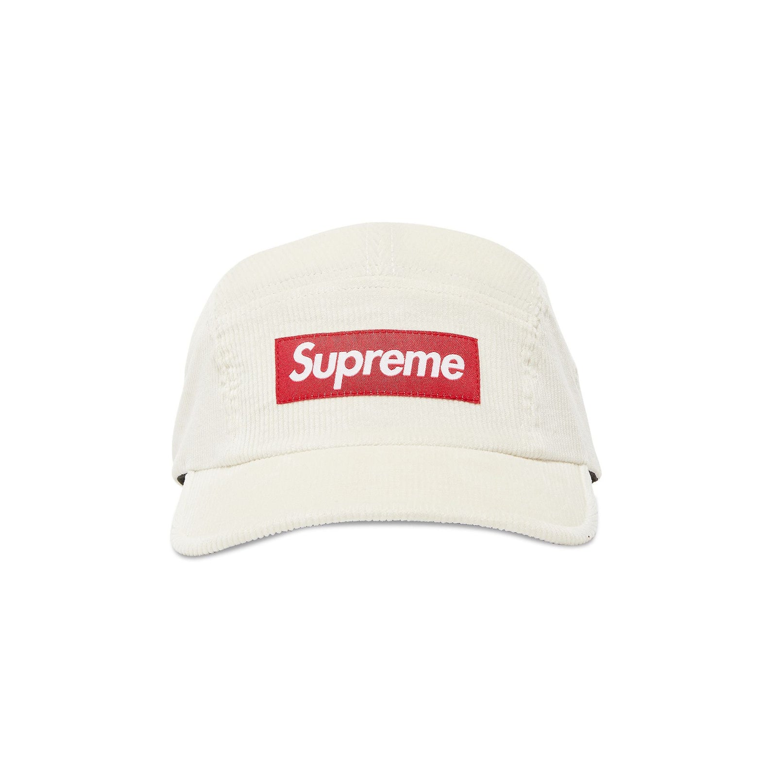 Supreme Corduroy Camp Cap (SS25) White - Im Your Wardrobe