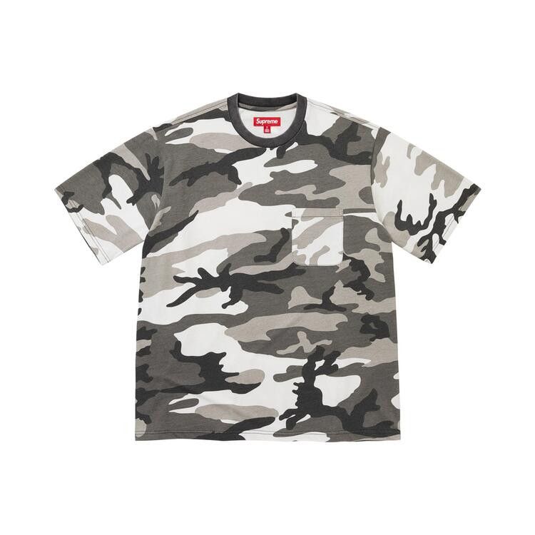 Supreme Cracked Pocket Short-Sleeve Top Snow Camo - Im Your Wardrobe