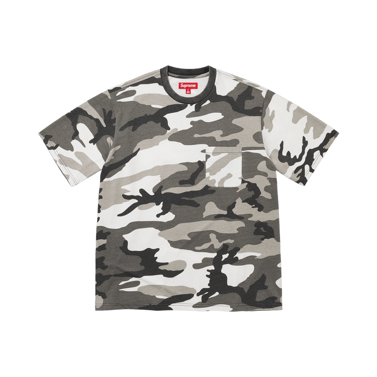 Supreme Cracked Pocket Short-Sleeve Top Snow Camo - Im Your Wardrobe