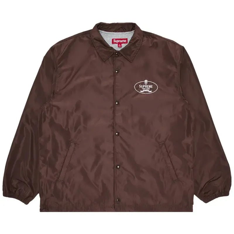 Supreme Crest Coaches Jacket 'Brown' (FW24) - Im Your Wardrobe