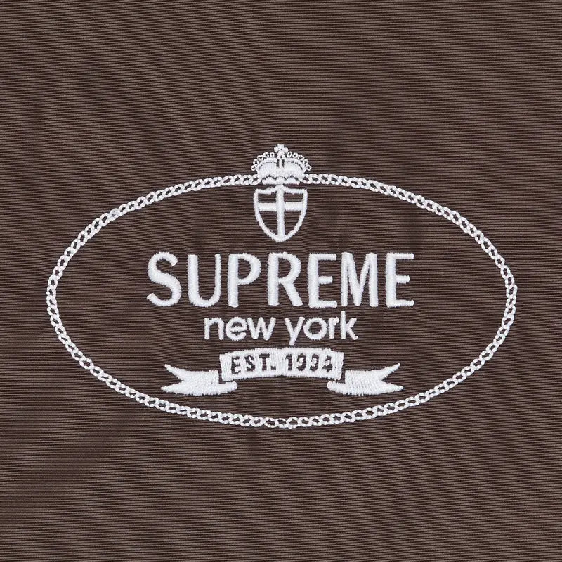 Supreme Crest Coaches Jacket 'Brown' (FW24) - Im Your Wardrobe