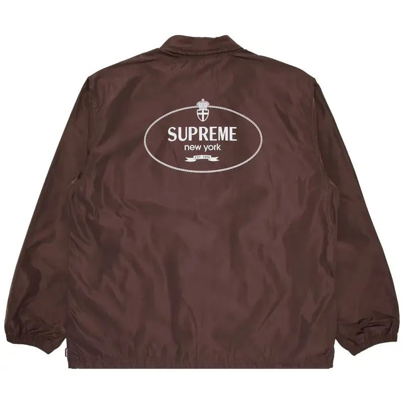 Supreme Crest Coaches Jacket 'Brown' (FW24) - Im Your Wardrobe