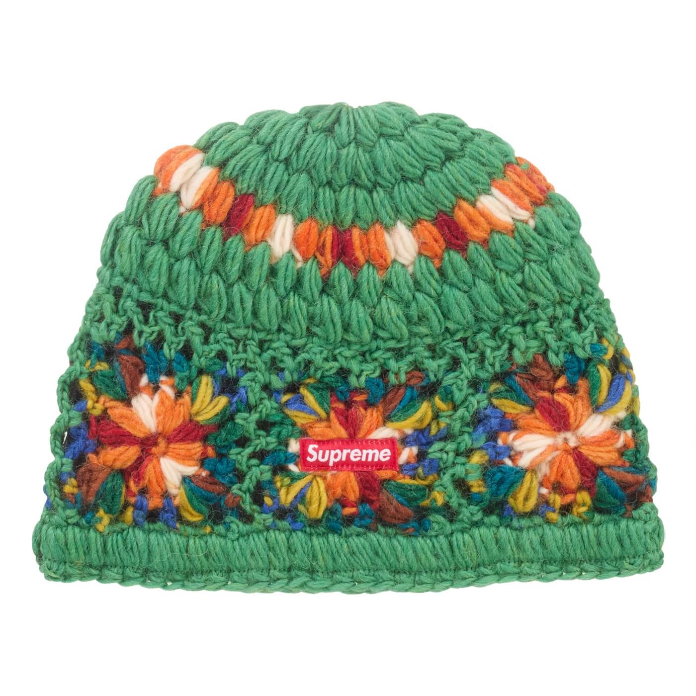 Supreme Crochet Beanie (SS25) Green - Im Your Wardrobe