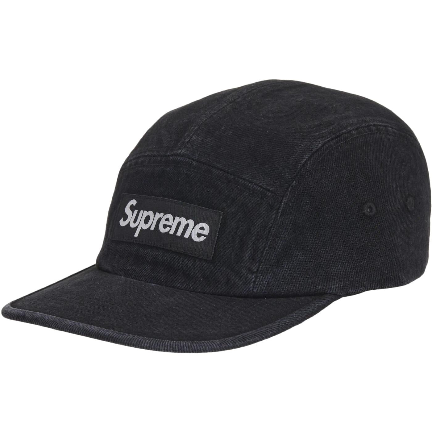 Supreme Denim Camp Cap (SS25) Black - Im Your Wardrobe