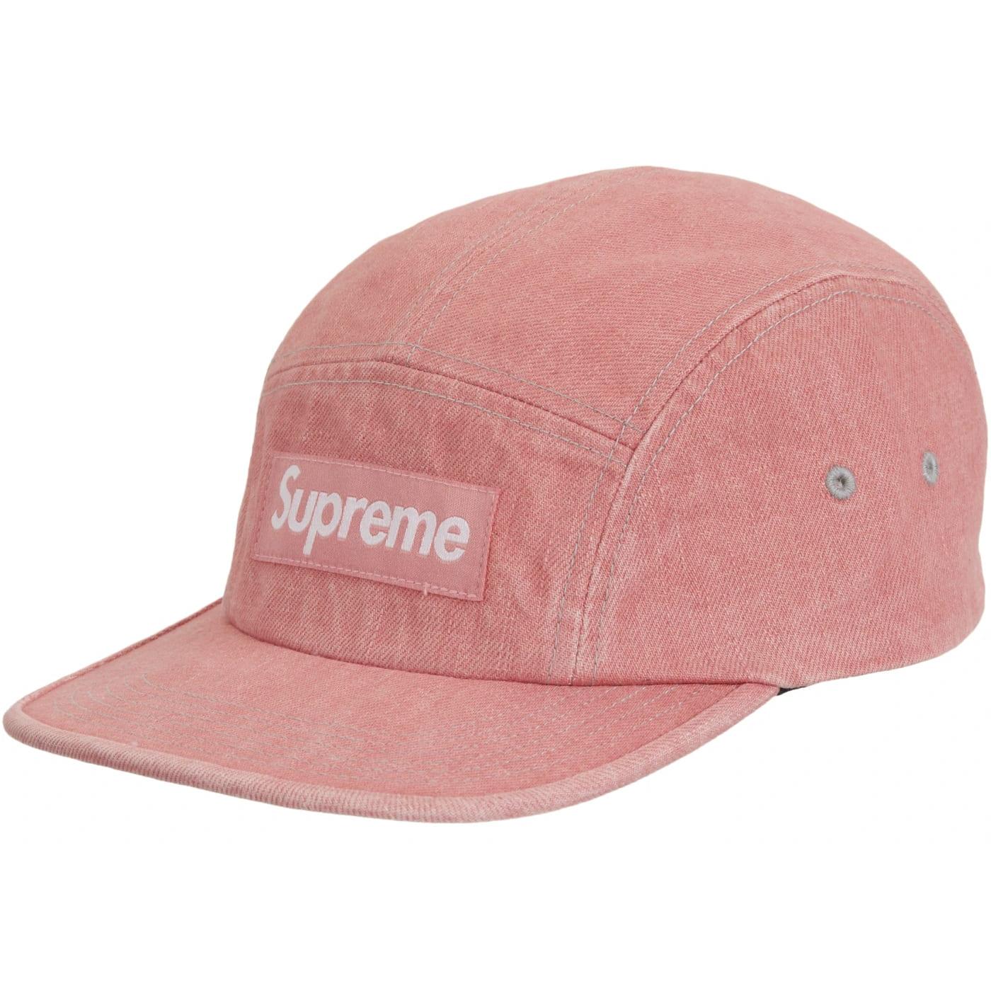 Supreme Denim Camp Cap (SS25) Peach - Im Your Wardrobe