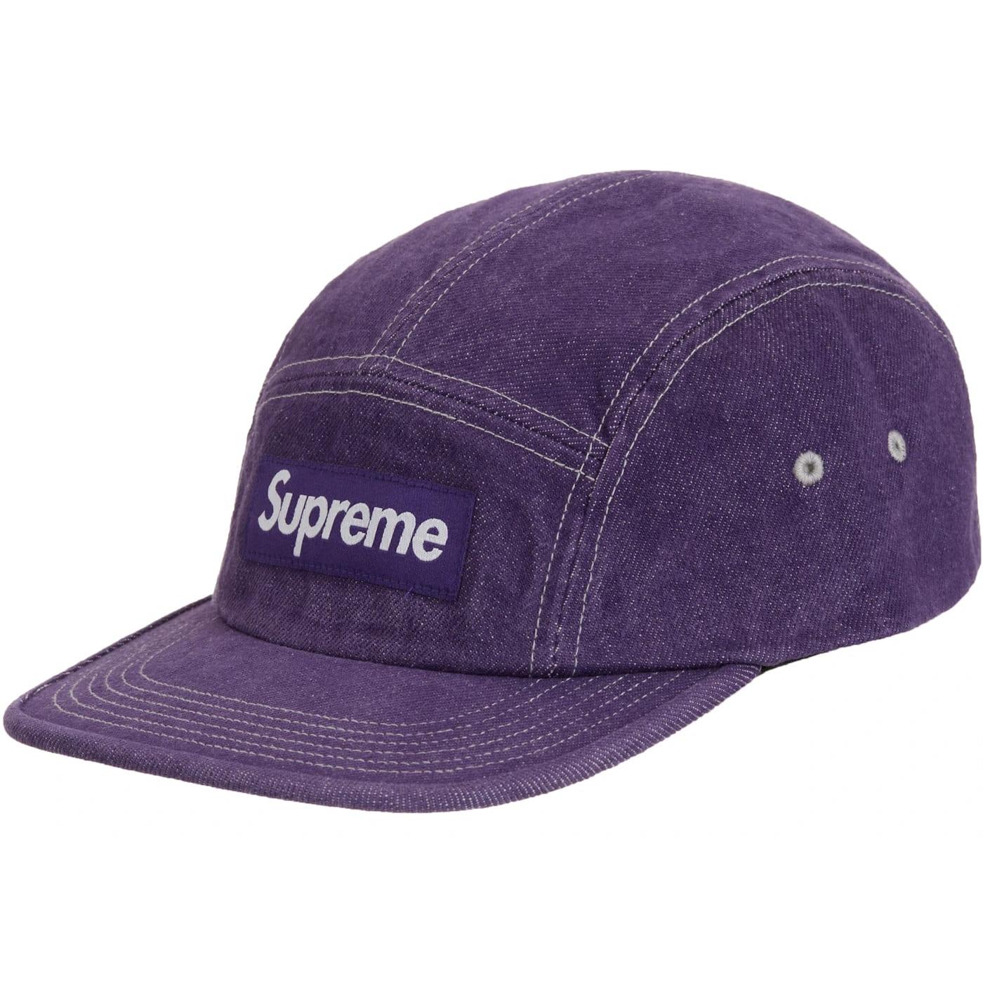 Supreme Denim Camp Cap (SS25) Purple - Im Your Wardrobe
