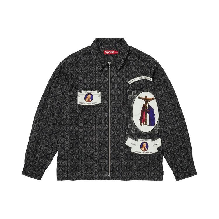 Supreme Devotion Flannel Zip Up Shirt Black - Im Your Wardrobe