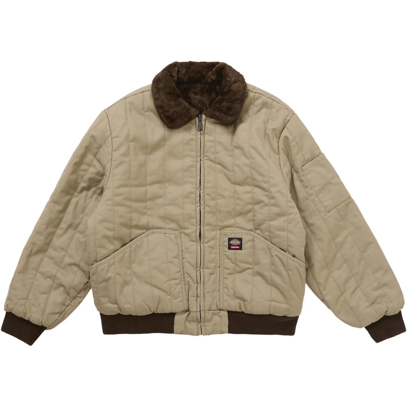 Supreme Dickies Reversible Quilted Faux Fur Work Jacket Brown - Im Your Wardrobe