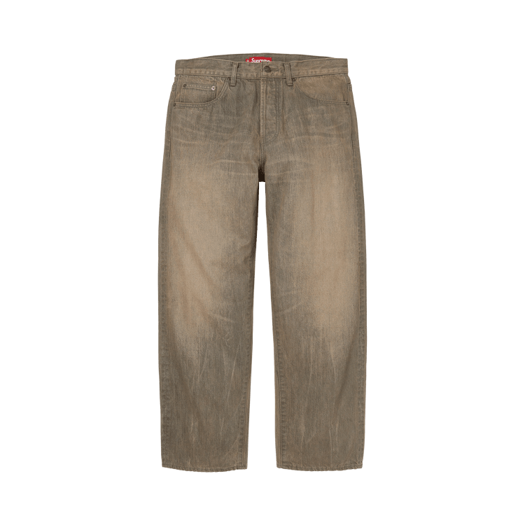 Supreme Distressed Loose Fit Selvedge Jean Washed Grey - Im Your Wardrobe