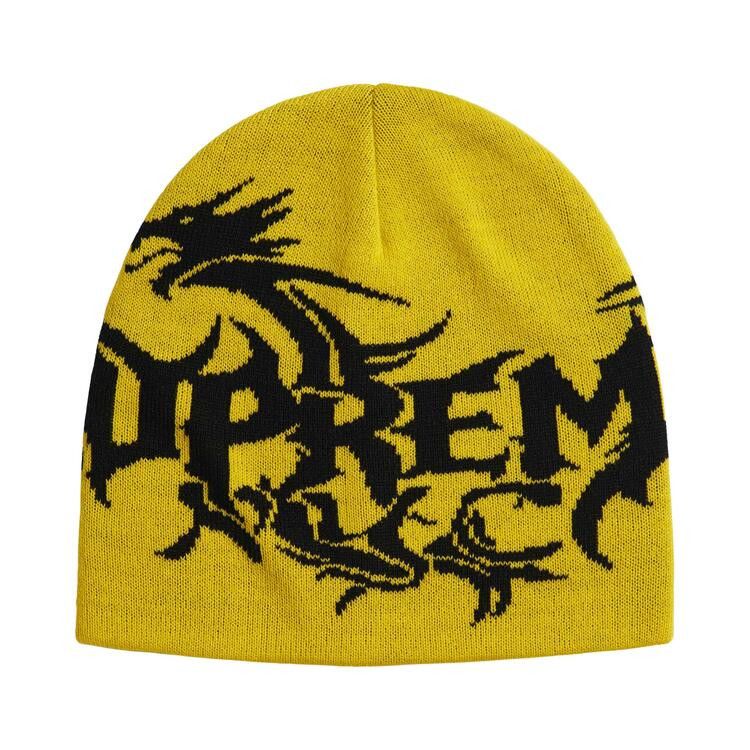 Supreme Dragon Beanie (FW26) Yellow - Im Your Wardrobe