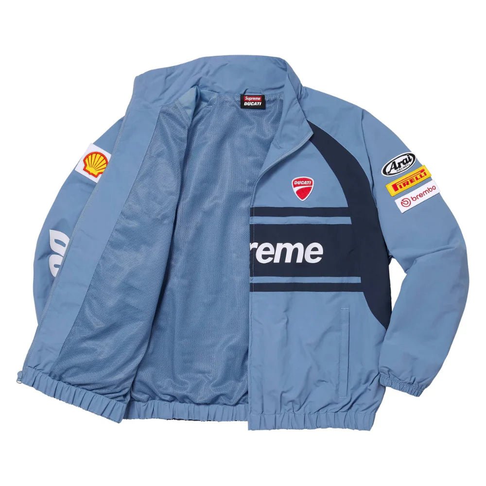 Supreme Ducati Track Jacket 'Light Blue' (SS24) - Im Your Wardrobe