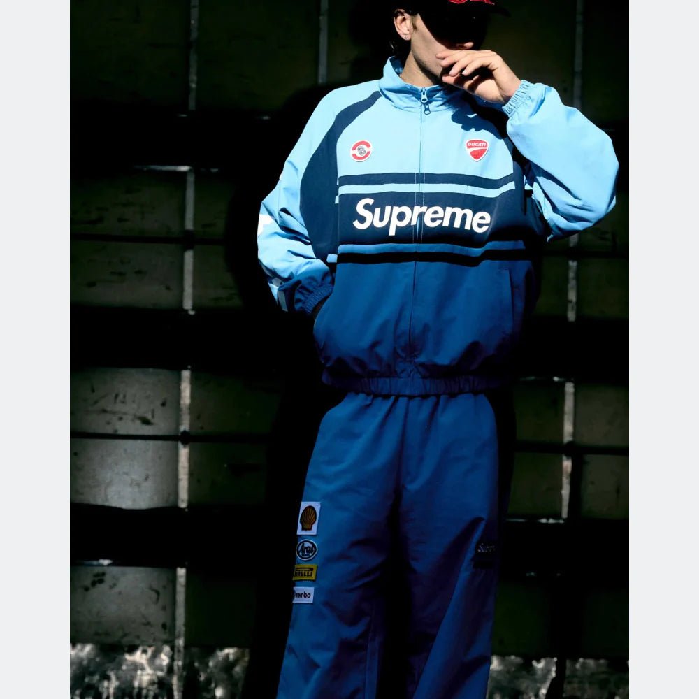 Supreme Ducati Track Jacket 'Light Blue' (SS24) - Im Your Wardrobe