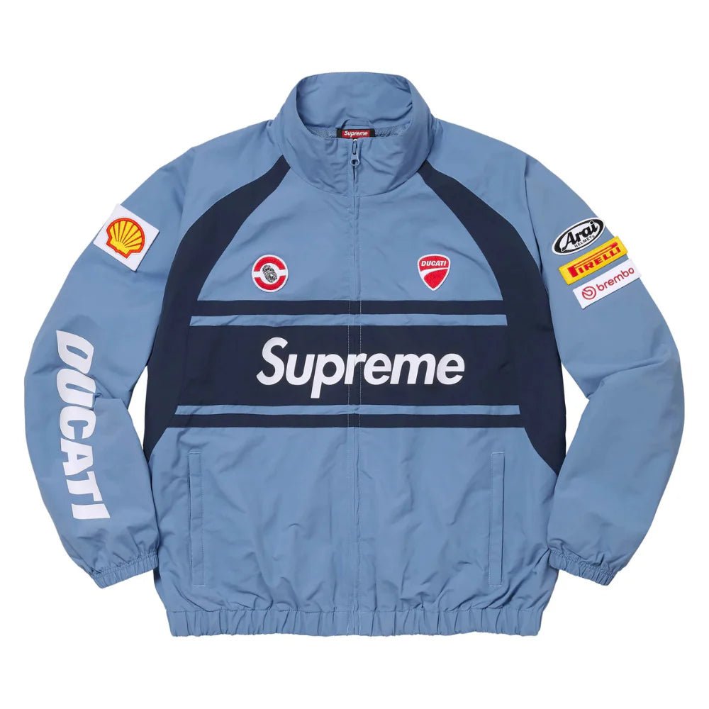 Supreme Ducati Track Jacket 'Light Blue' (SS24) - Im Your Wardrobe