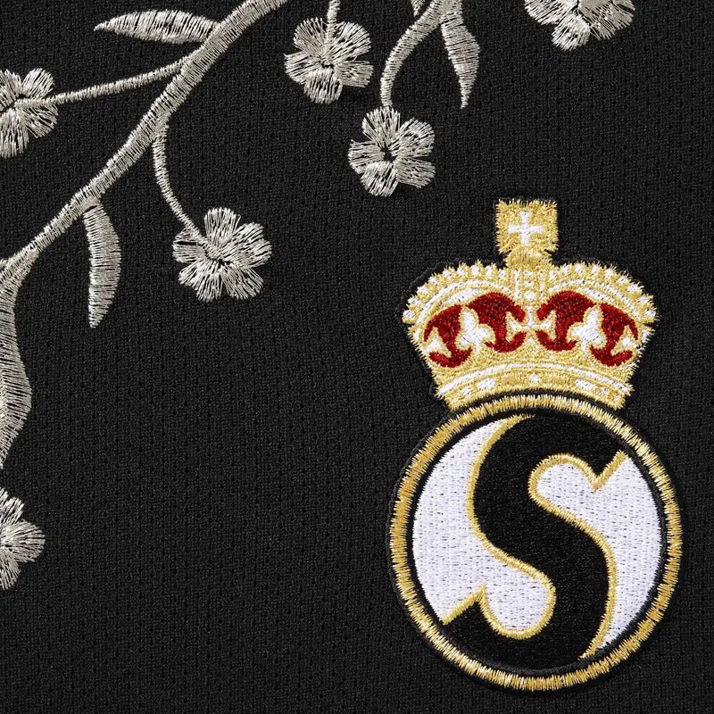 Supreme Floral Soccer Jersey 'Black' - Im Your Wardrobe