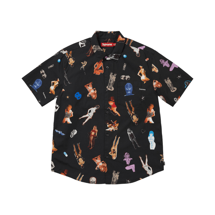 Supreme Girls Collage Short-Sleeve Shirt Black - Im Your Wardrobe