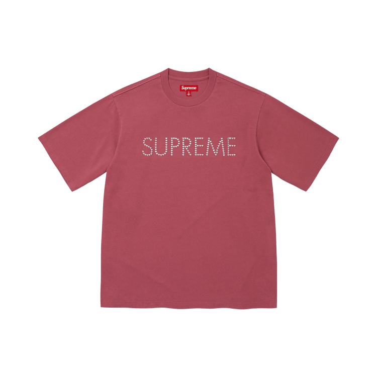 Supreme Hearts Studded Short-Sleeve Top Dusty Rose - Im Your Wardrobe
