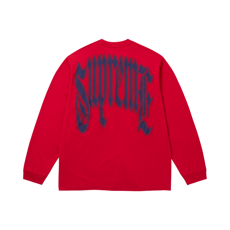 Supreme Intarsia Long-Sleeve Top Red - Im Your Wardrobe