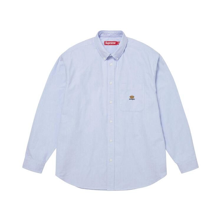 Supreme Loose Fit Oxford Shirt Light Blue - Im Your Wardrobe