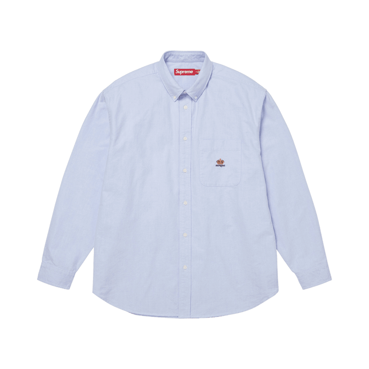 Supreme Loose Fit Oxford Shirt Light Blue - Im Your Wardrobe