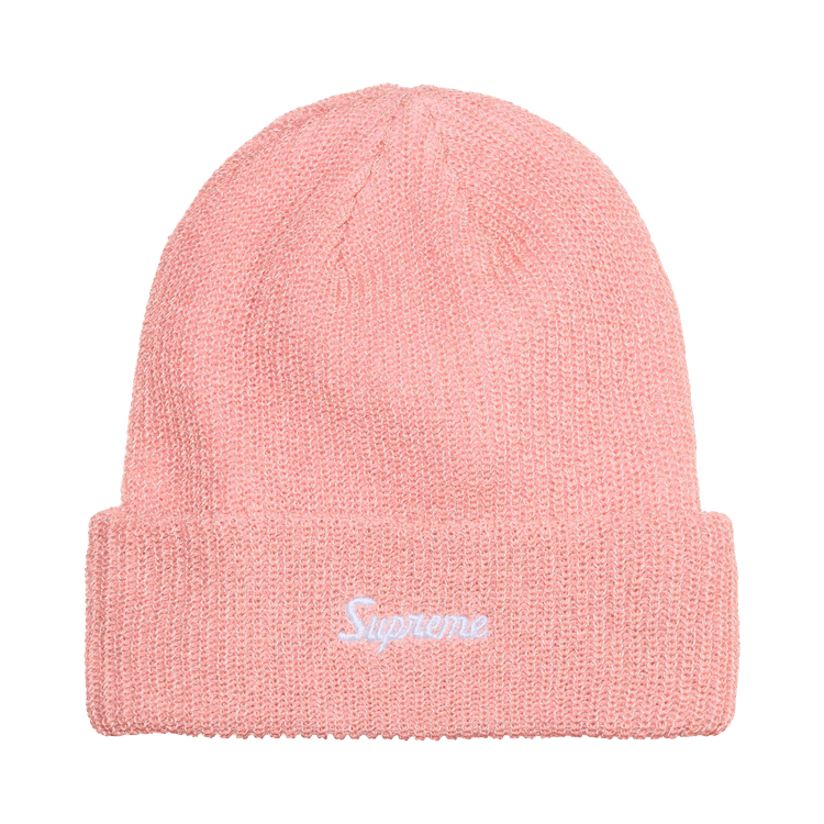 Supreme Loose Gauge Beanie (FW26) Pink Reflective - Im Your Wardrobe