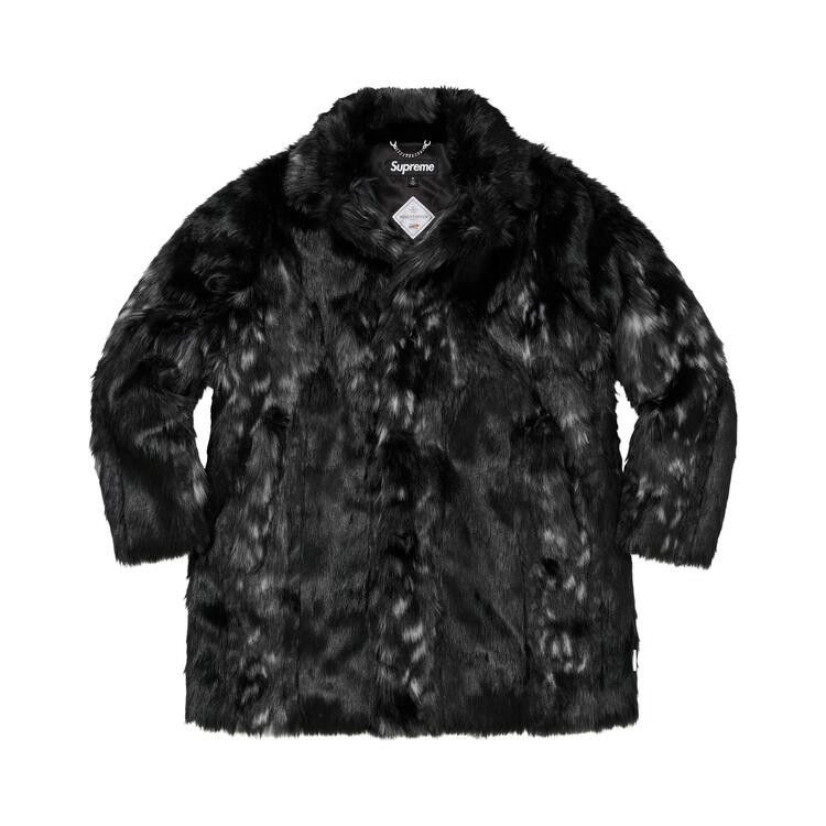 Supreme Lynx Faux Fur Windstopper Overcoat Black - Im Your Wardrobe