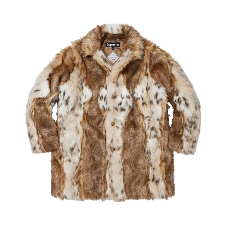 Supreme Lynx Faux Fur Windstopper Overcoat Tan - Im Your Wardrobe