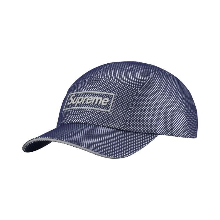 Supreme Metallic Mesh Camp Cap (FW26) Navy - Im Your Wardrobe