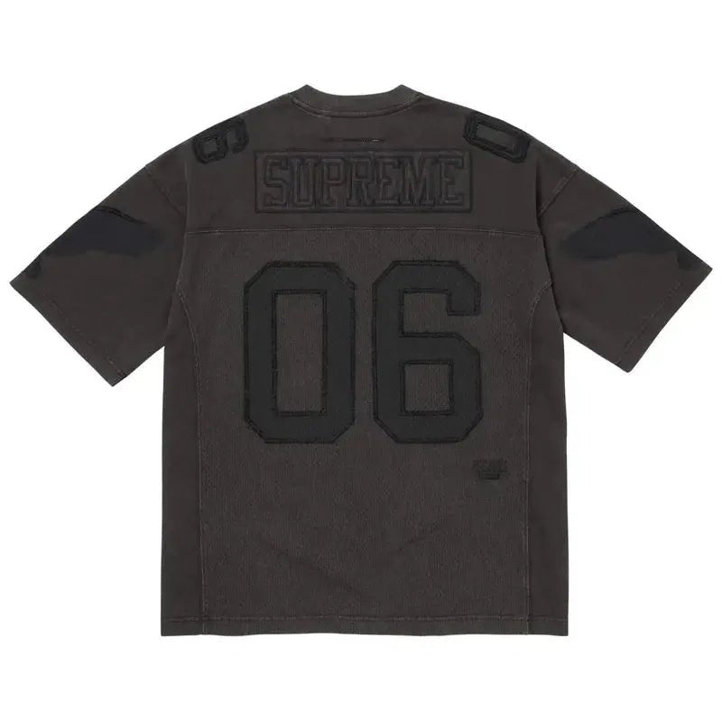 Supreme MM6 Maison Margiela Cotton Football Jersey Black - Im Your Wardrobe