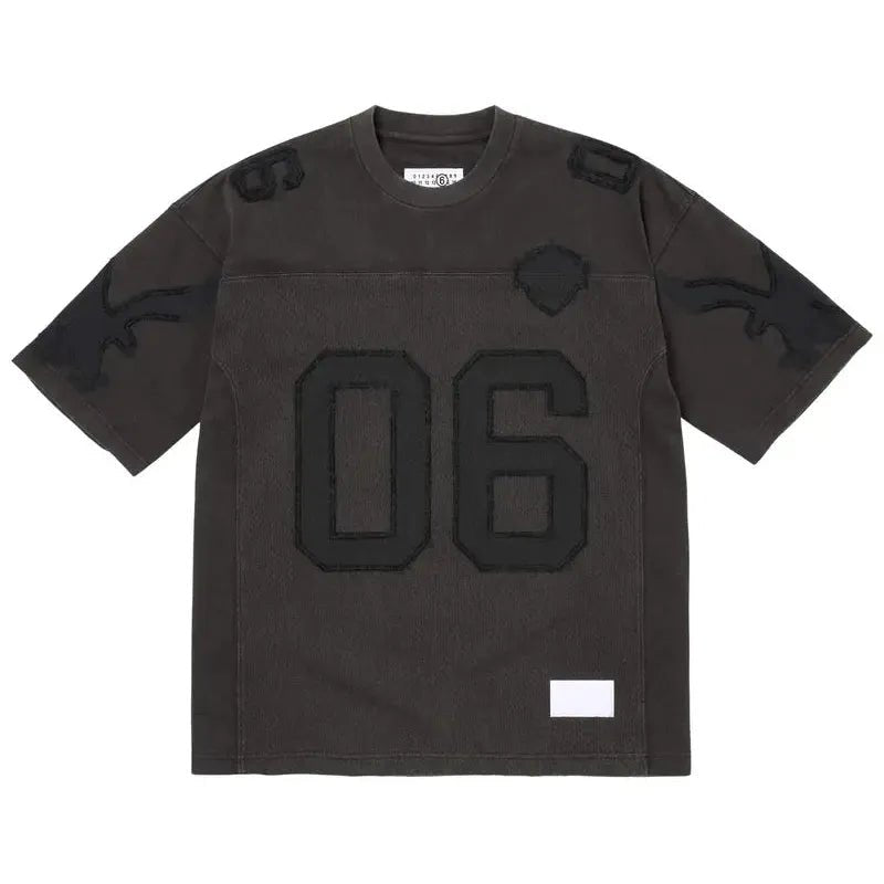 Supreme MM6 Maison Margiela Cotton Football Jersey Black - Im Your Wardrobe
