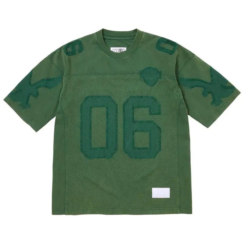 Supreme MM6 Maison Margiela Cotton Football Jersey Green - Im Your Wardrobe