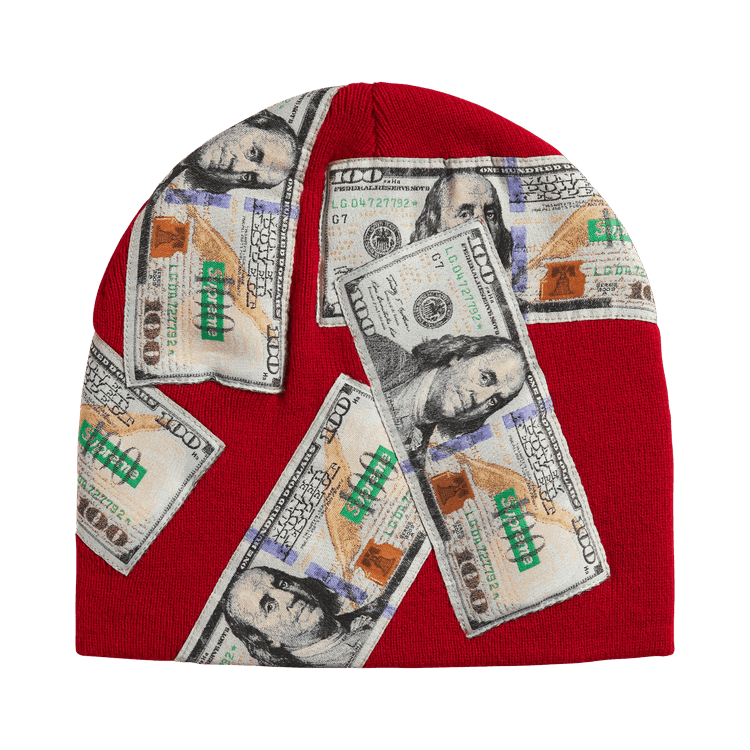 Supreme Money Beanie (FW26) Red - Im Your Wardrobe