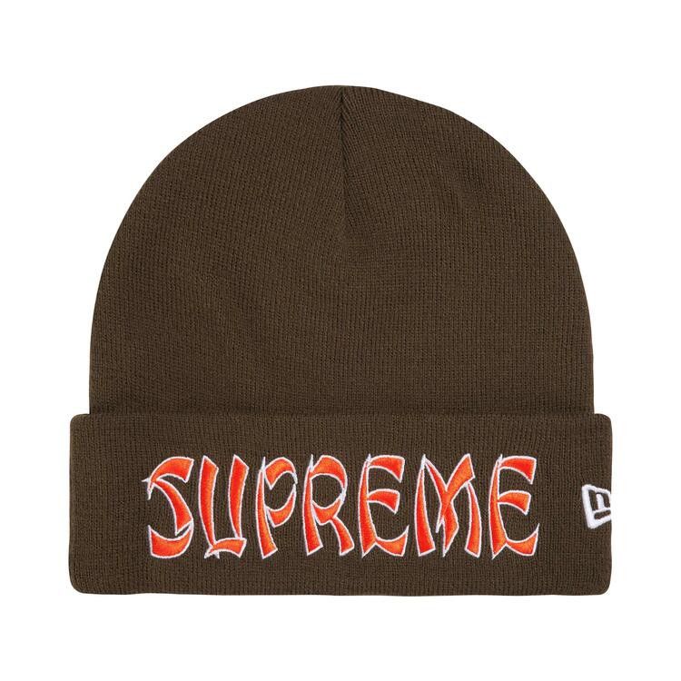 Supreme New Era Action Beanie (FW26) Brown - Im Your Wardrobe