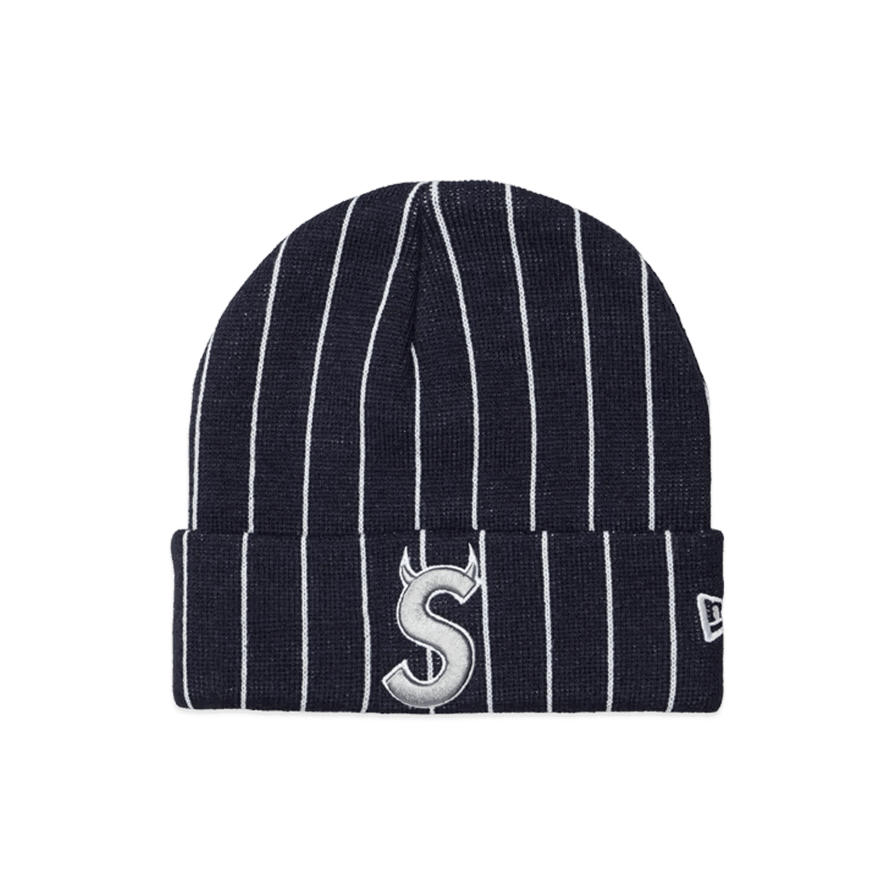 Supreme New Era Devil S Logo Beanie Stripe - Im Your Wardrobe