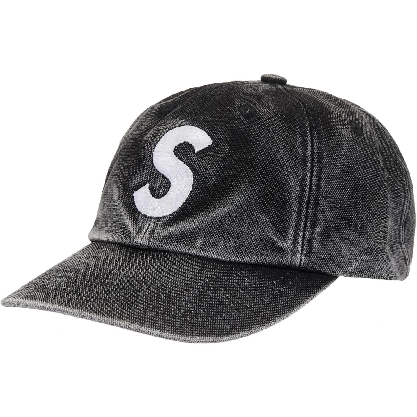 Supreme Pigment Coated S Logo 6 - Panel Cap (SS26) Black - Im Your Wardrobe