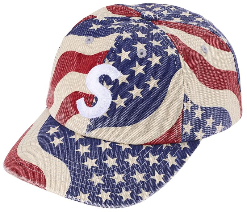 Supreme Pigment Coated S Logo 6 - Panel Cap (SS26) Flag - Im Your Wardrobe