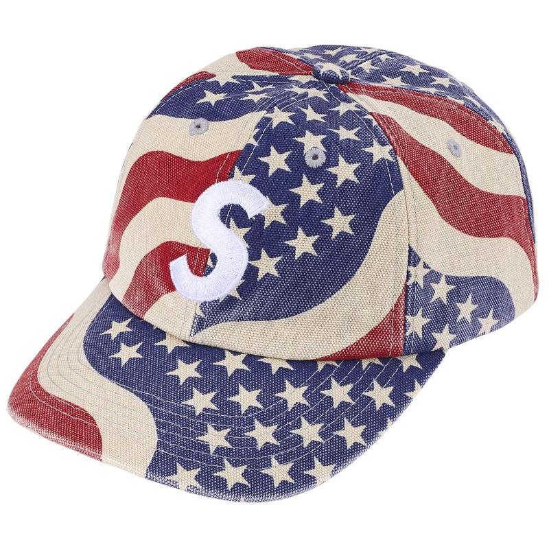 Supreme Pigment Coated S Logo 6 - Panel Cap (SS26) Flag - Im Your Wardrobe