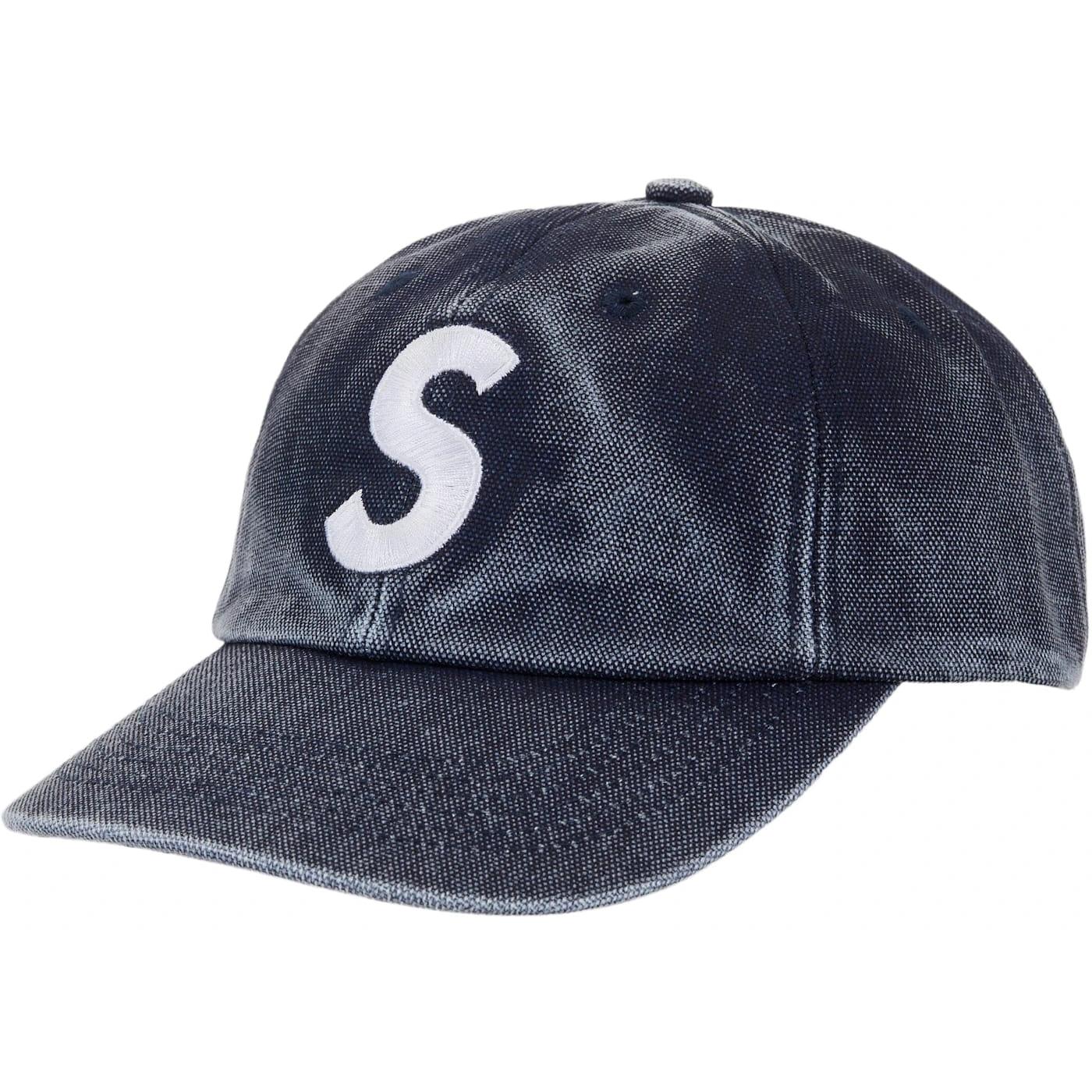 Supreme Pigment Coated S Logo 6 - Panel Cap (SS26) Navy - Im Your Wardrobe