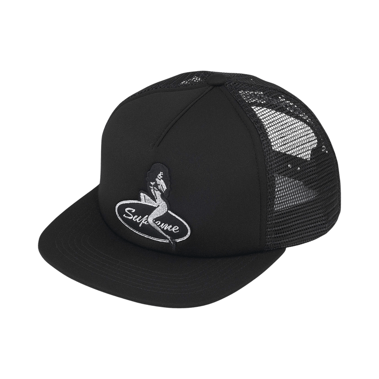 Supreme Pinup Mesh Back 5-Panel Black - Im Your Wardrobe