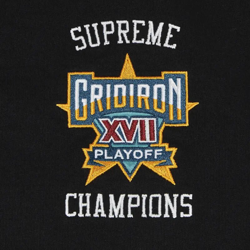 Supreme Playoffs Zip Up Hooded Sweatshirt 'Black' (SS25) - Im Your Wardrobe