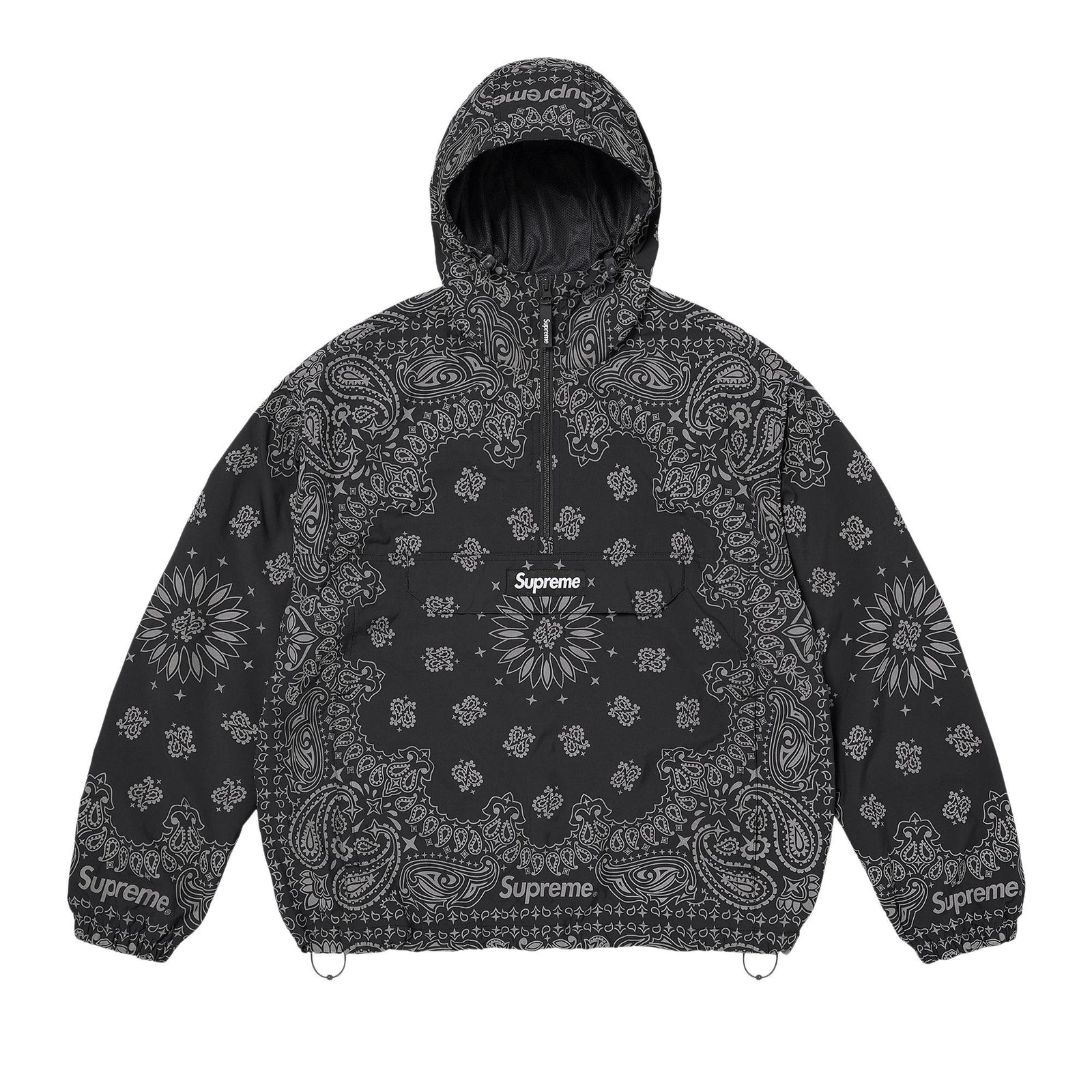 Supreme Reflective Bandana Anorak Black - Im Your Wardrobe