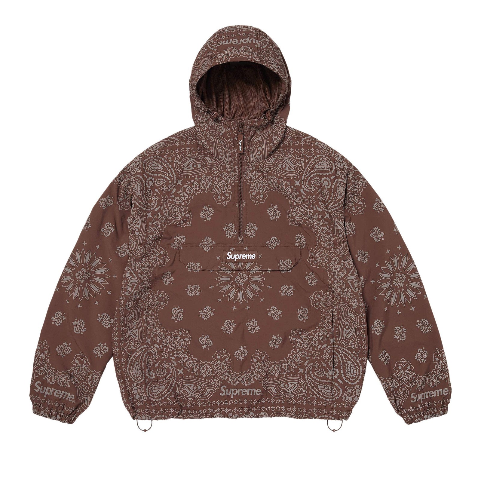 Supreme Reflective Bandana Anorak Brown - Im Your Wardrobe