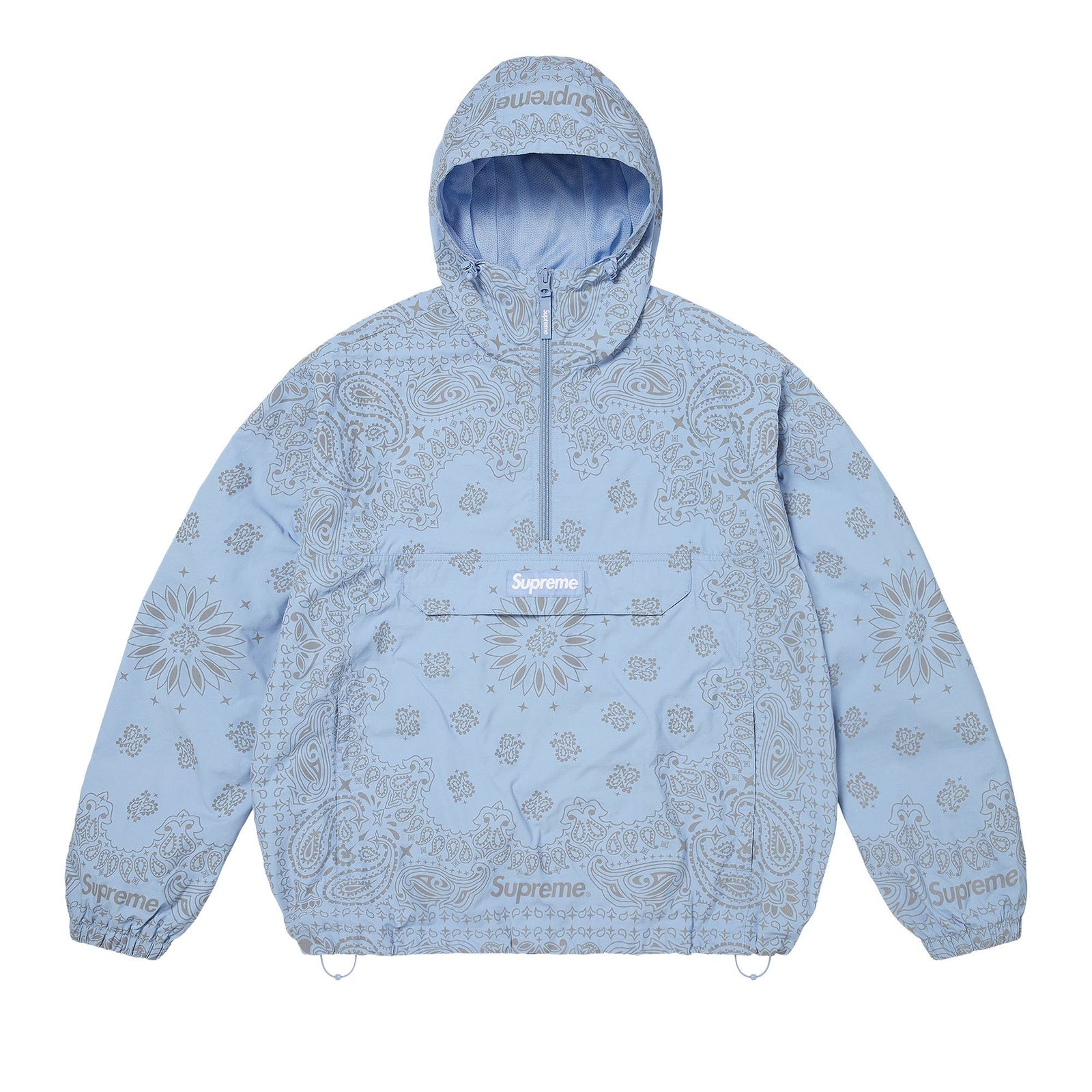 Supreme Reflective Bandana Anorak Light Blue - Im Your Wardrobe