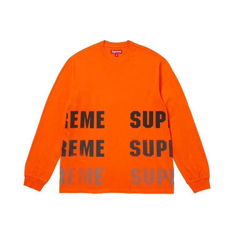 Supreme Reflective Long-Sleeve Top Orange - Im Your Wardrobe