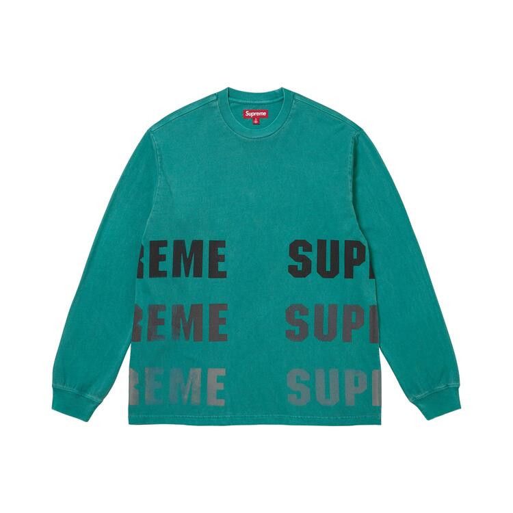 Supreme Reflective Long-Sleeve Top Teal - Im Your Wardrobe