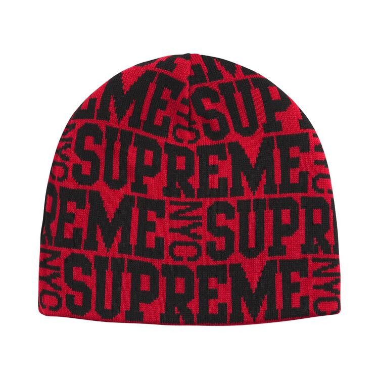 Supreme Reversible Camo Beanie (FW26) Red - Im Your Wardrobe