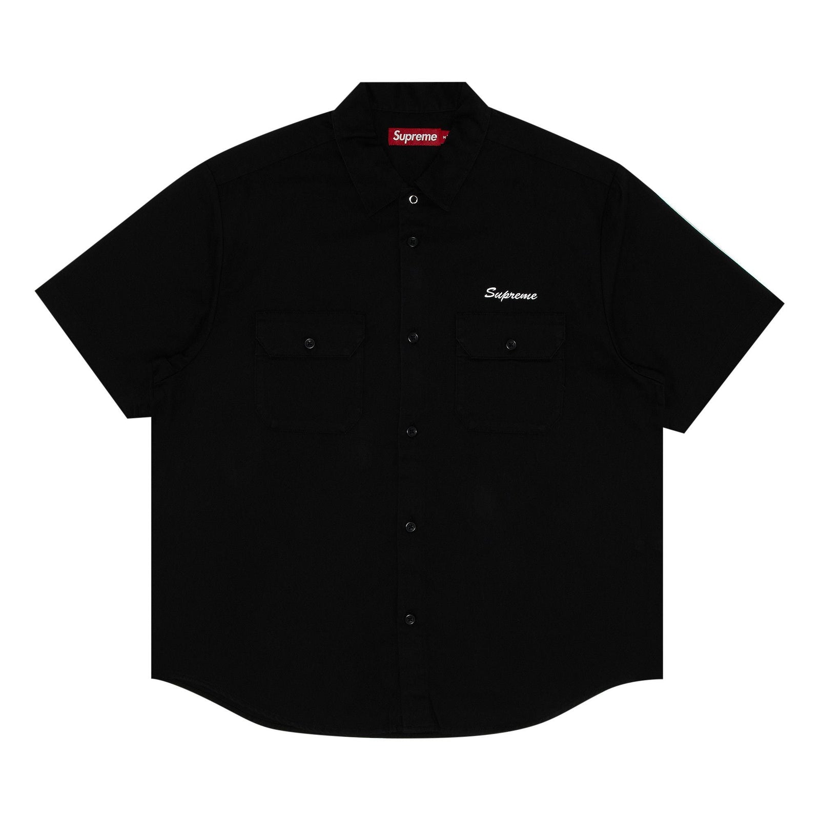 Supreme Rhinestone Pin Up S/S Work Shirt Black - Im Your Wardrobe