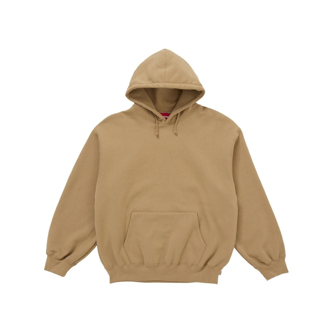 Supreme Satin Appliqué Hooded Sweatshirt (FW25) Brown - Im Your Wardrobe